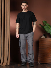 Kotty Men Relaxed Easy Wash Cargos Trousers