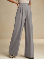 Kotty Women High-Rise Easy Wash Pleated Trousers