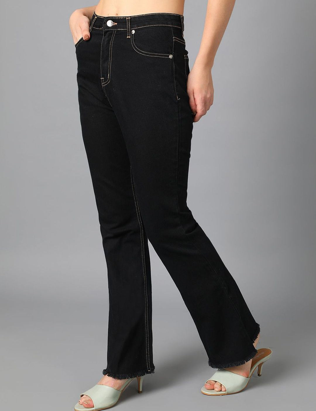 Kotty Women Bootcut High-Rise Stretchable Jeans