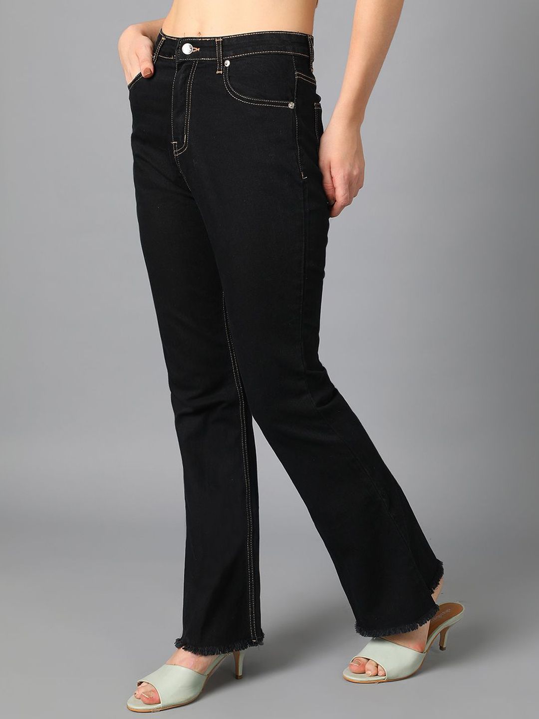 Kotty Women Bootcut High-Rise Stretchable Jeans