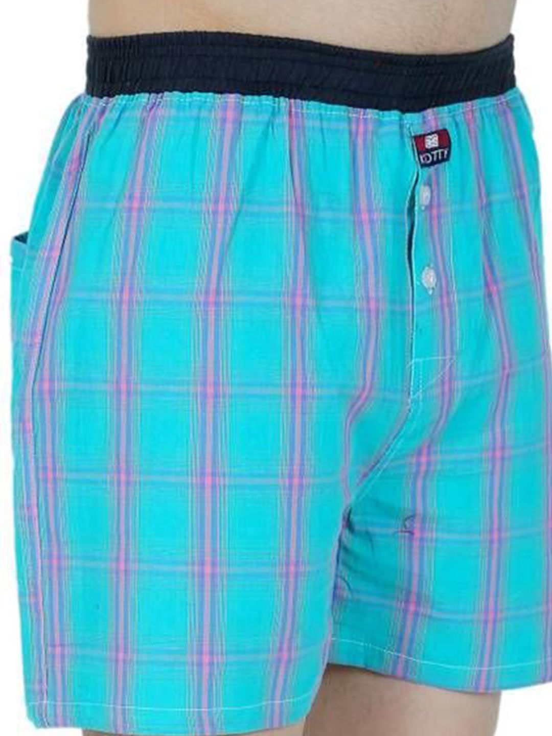 Kotty Men Checked Mid-Rise Boxer KTTNEWBOXER17S