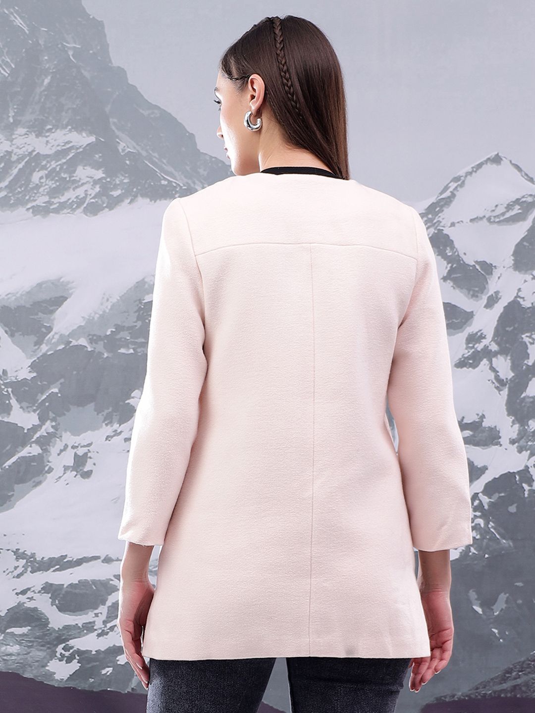 Kotty Women Mandarin Collar Overcoat