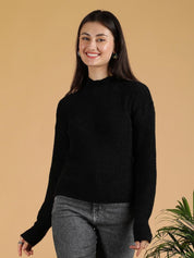 Kotty Women Round Neck Pullover Sweater