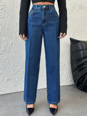 Kotty Women Straight Fit High-Rise Stretchable Jeans