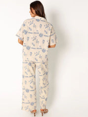 Kotty Women Shirt Collar Multi Dress Set