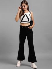 Kotty Women Pack Of 2 Jean Flared High-Rise Stretchable Jeans