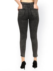 Kotty Women Black Skinny Fit High-Rise Clean Look Stretchable Jeans