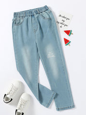 Kotty Girls Blue Mid Waist Jeans
