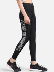 Kotty Women Black & White Printed Tights