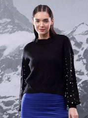 Kotty Women Embroidered Pullover with Embellished Detail
