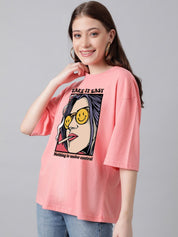 Kotty Graphic Printed Oversized T-shirt