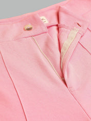 Kotty Women Relaxed Straight Fit High-Rise Easy Wash Trousers