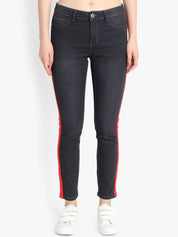 Kotty Women Black Skinny Fit High-Rise Clean Look Jeans