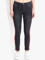 Kotty Women Black Skinny Fit High-Rise Clean Look Jeans