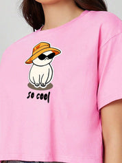 Kotty Graphic Printed Cotton Oversized T-shirt