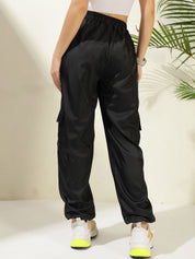 Kotty Women Relaxed High-Rise Easy Wash Joggers Trousers
