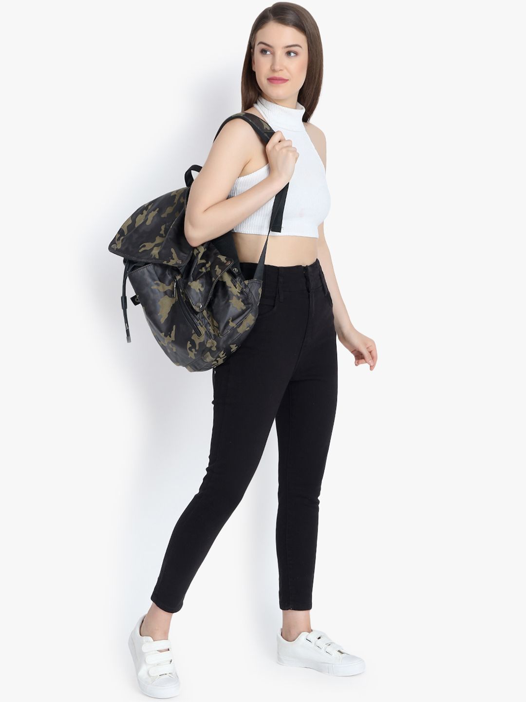 Kotty Women Black Skinny Fit High-Rise Clean Look Jeans