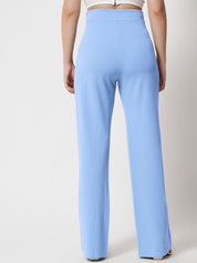 Kotty Women Pack Of 2 Relaxed Straight Leg Straight Fit High-Rise Trousers