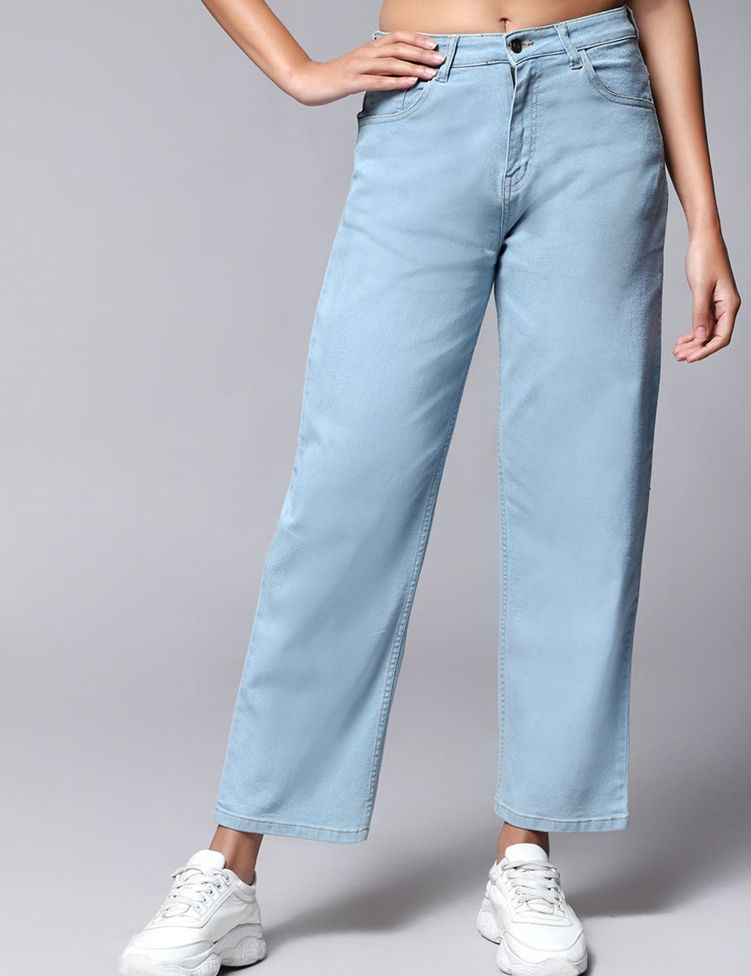 Kotty Women Straight Fit Mid Rise Jeans