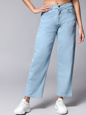 Kotty Women Straight Fit Mid Rise Jeans