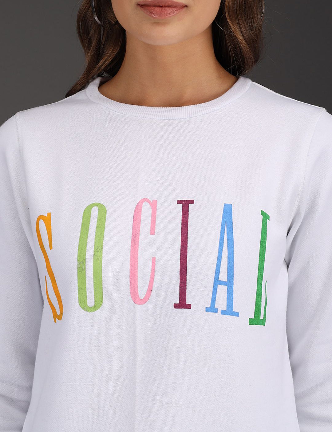 Kotty Women White Sweatshirt
