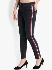 Kotty Women Black Skinny Fit High-Rise Clean Look Jeans