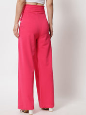 KOTTY BIZwear Women Pack Of 2 Relaxed High-Rise Straight Fit Easy Wash Pleated Trousers