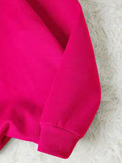 Kotty Abstract Printed Round Neck Fleece Pullover