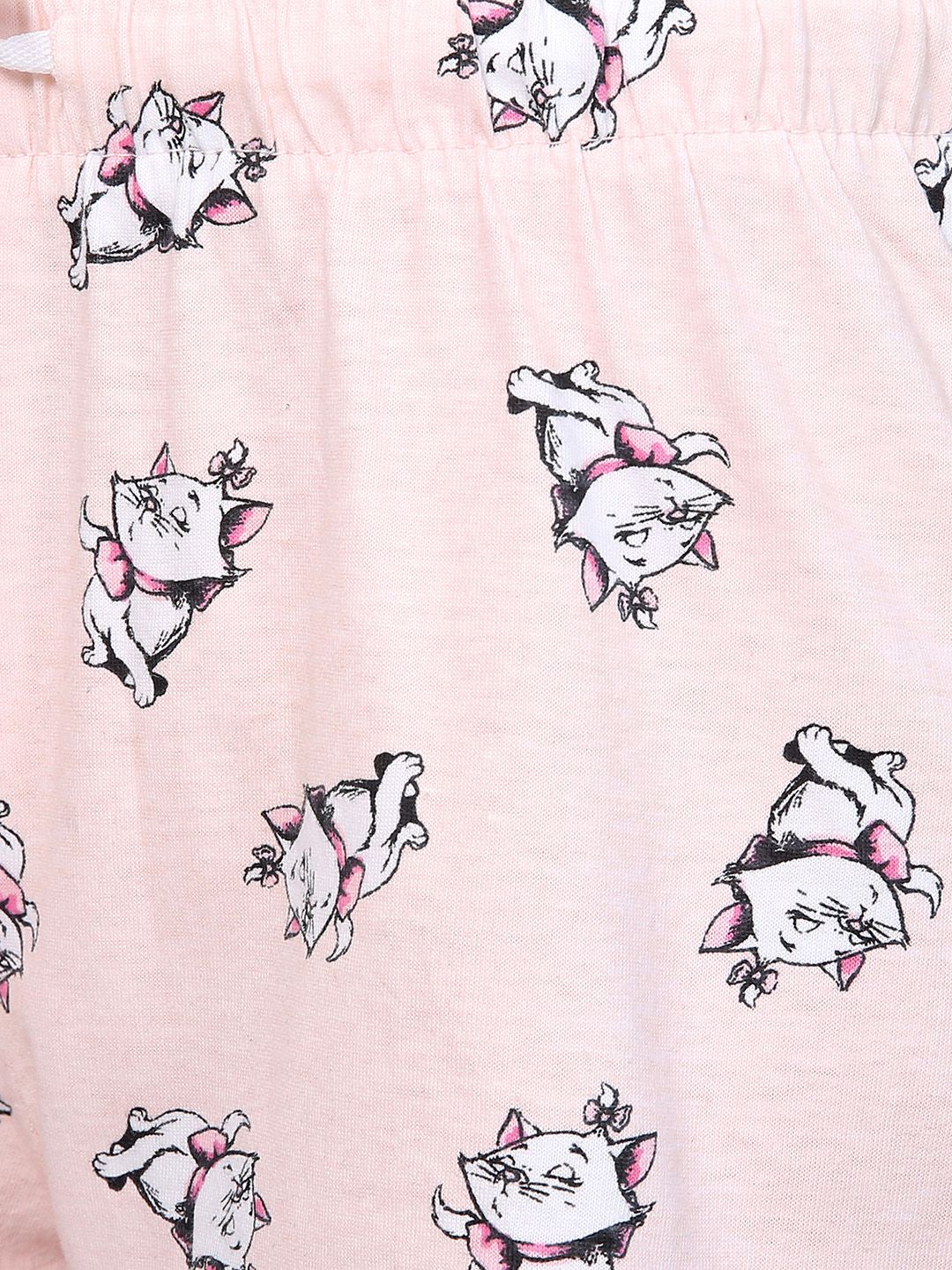 Kotty Women Pink & White Printed Lounge Shorts KTTSLEEPSHORTS186