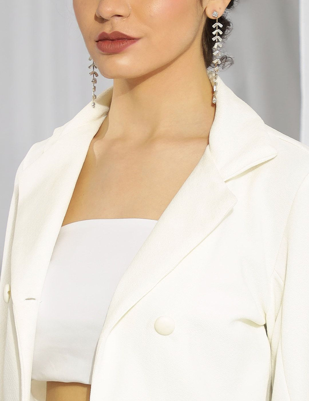 KOTTY BIZwear Basics Double Breasted Crop Blazer