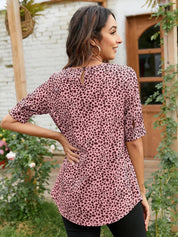 Kotty Multicoloured Floral Print Crepe Top