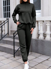 Kotty High Neck Long Sleeves Sweatshirt With Trousers 