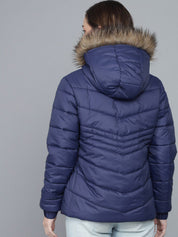 Kotty Women Navy Blue Lightweight Puffer Jacket
