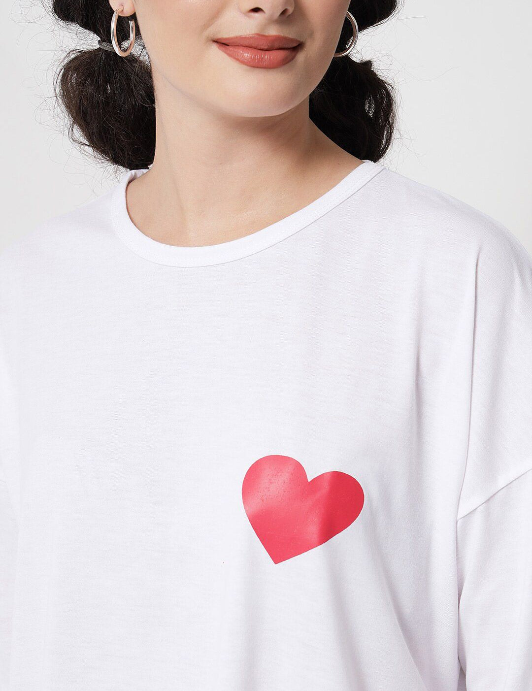 Kotty Women White Oversized T-shirt