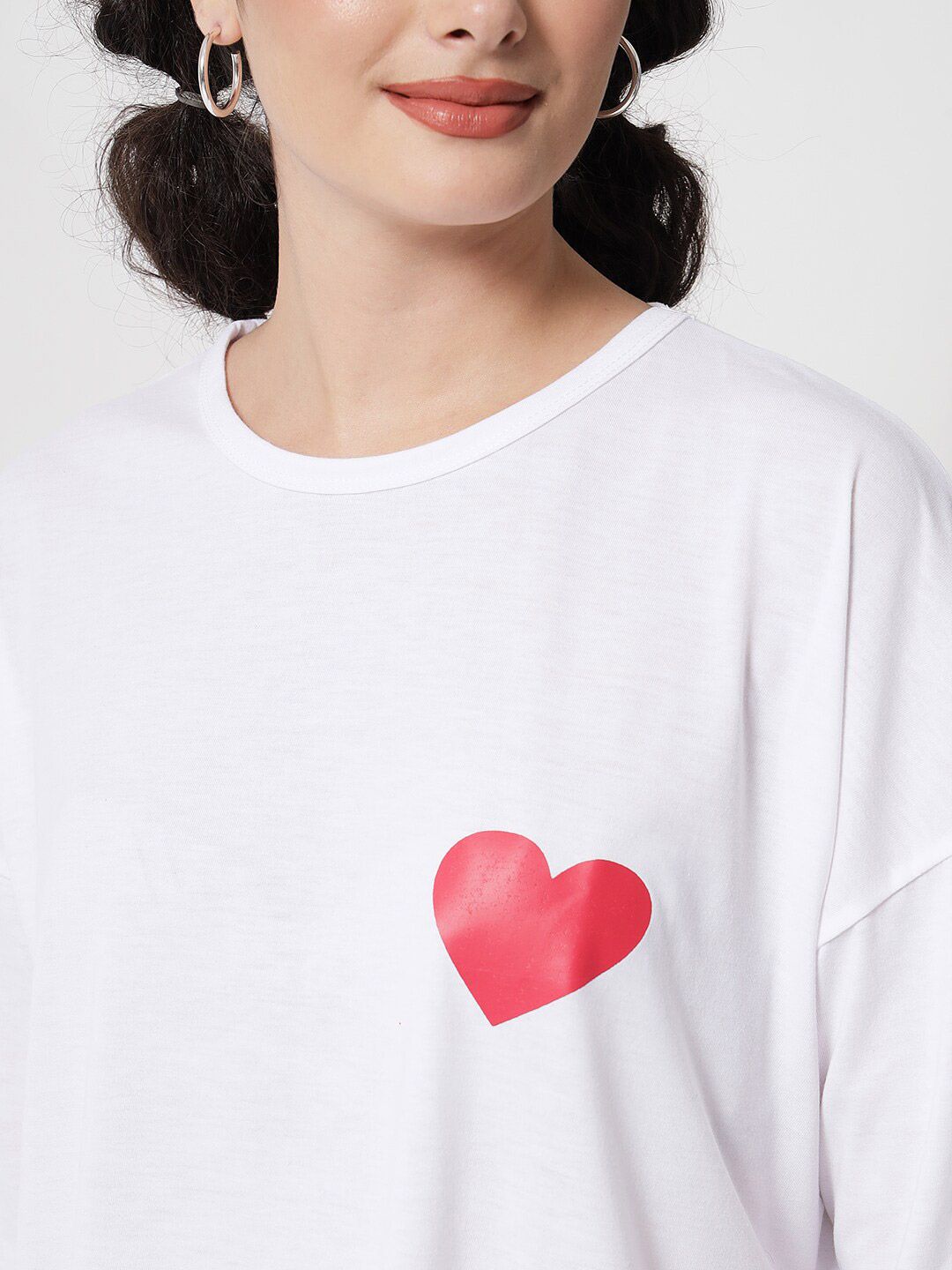 Kotty Women White Oversized T-shirt
