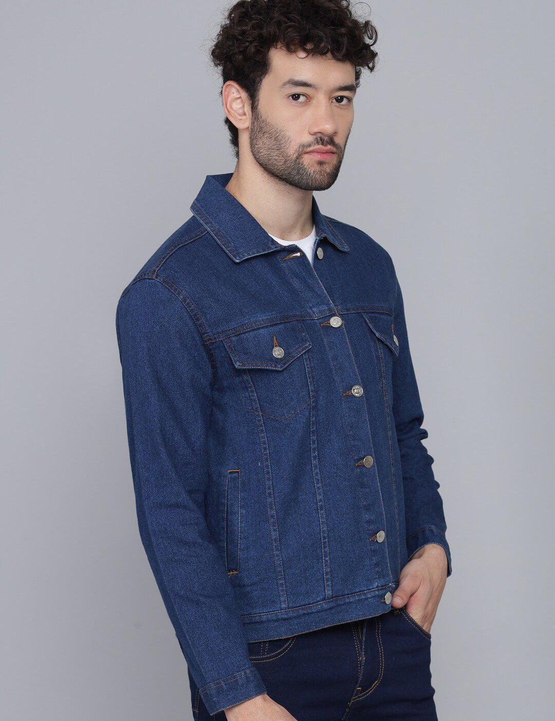 Kotty Men Blue Lightweight Denim Jacket