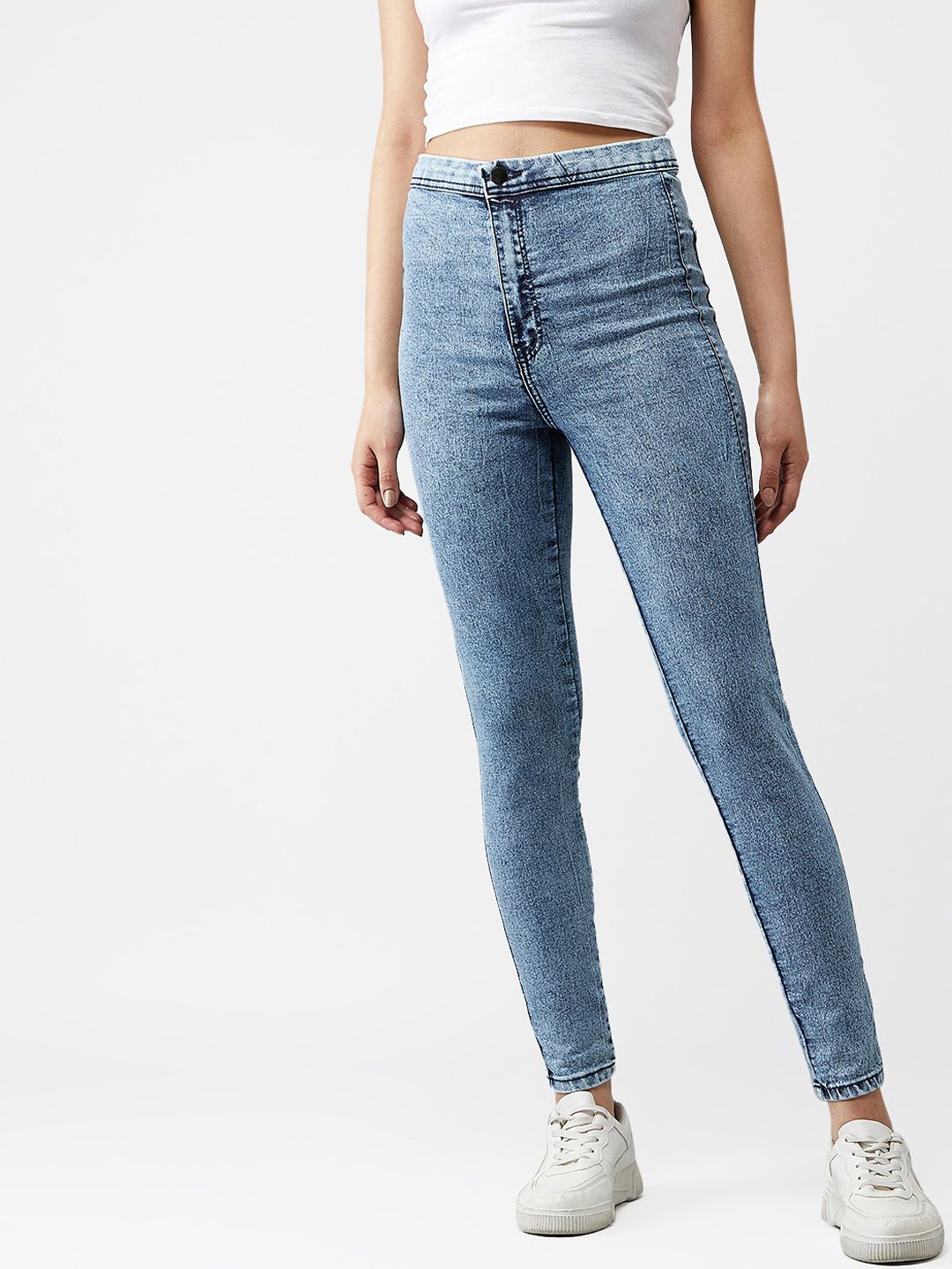 Kotty Women Blue Skinny Fit High-Rise Clean Look Jeans