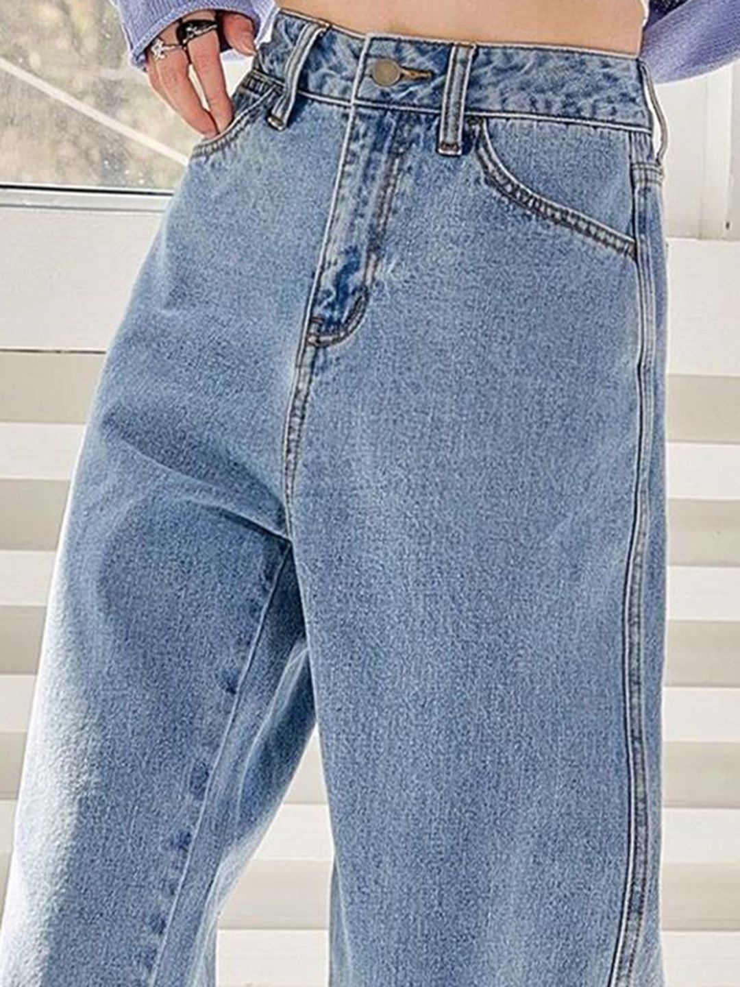 KOTTY Basics Women Jean Straight Fit High-Rise Stretchable Jeans