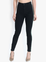 Kotty Women Black Skinny Fit High-Rise Clean Look Stretchable Jeans