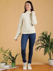Kotty Women Pullover with Fuzzy Detail