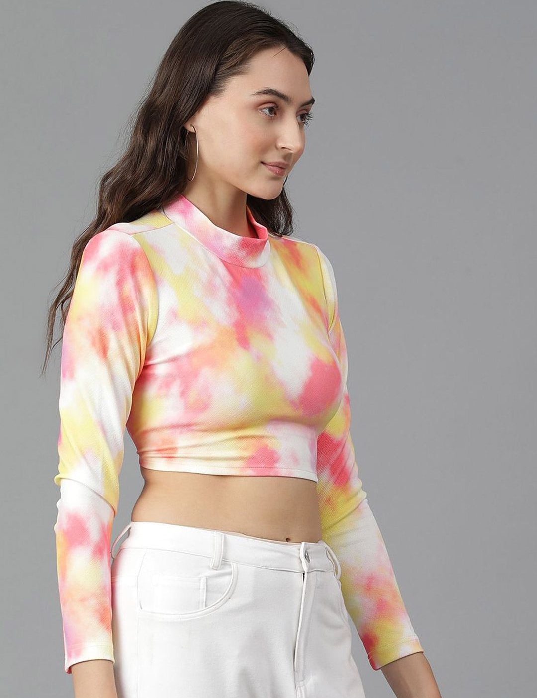 Kotty Print Crop Top