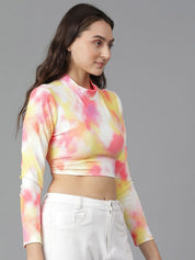 Kotty Print Crop Top
