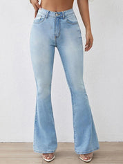 Kotty Women Jean Bootcut High-Rise Heavy Fade Stretchable Jeans