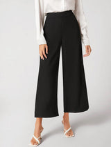 Kotty Women Relaxed Straight Leg Straight Fit High-Rise Easy Wash Trousers