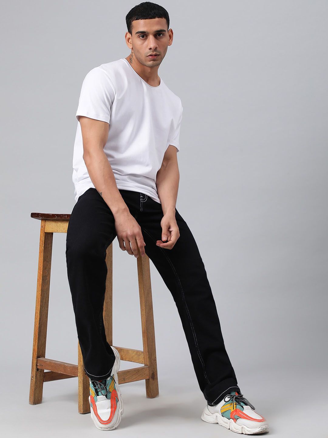 Kotty Men Regular Fit Low-Rise Stretchable Jeans