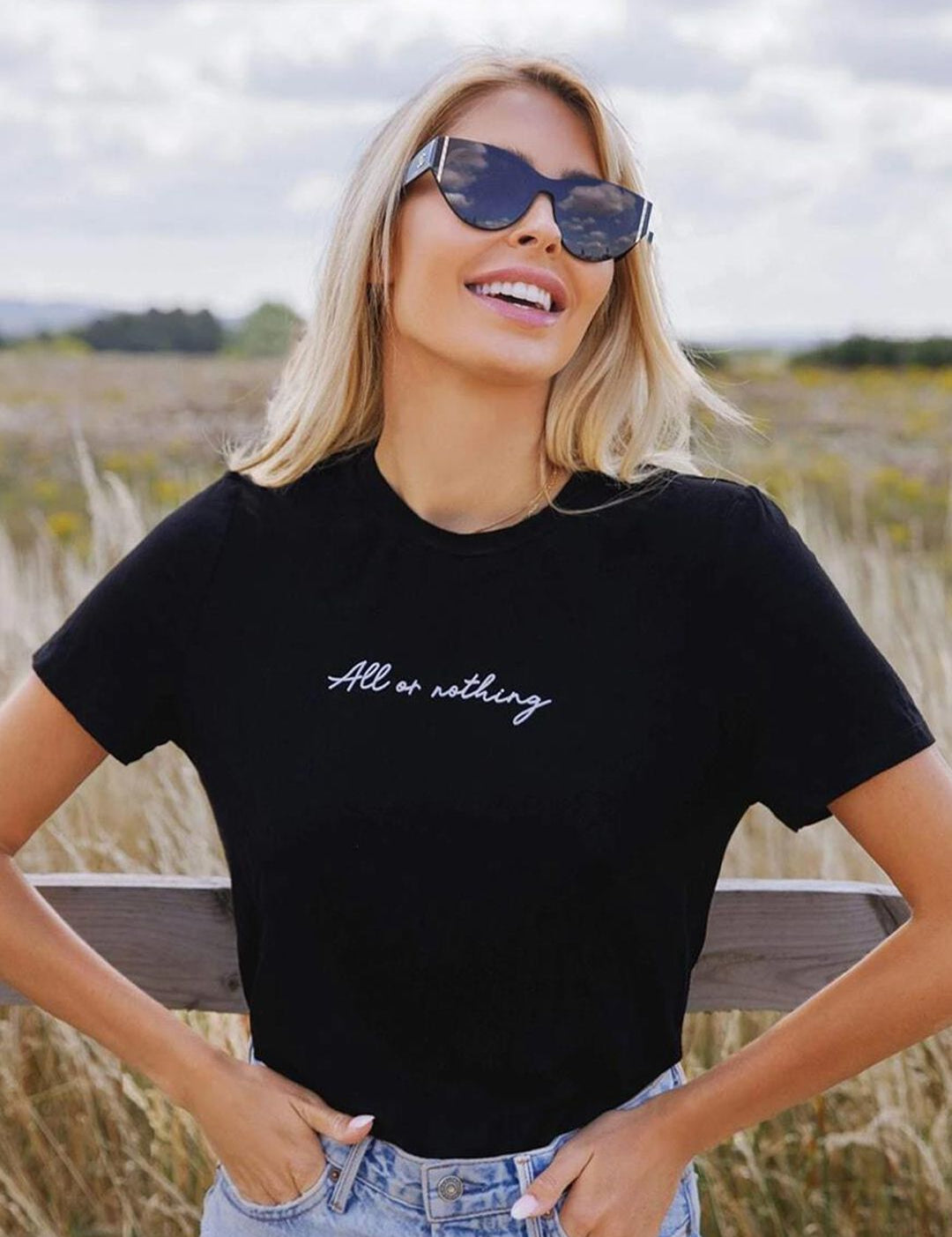 Kotty Typography Printed Round Neck T-shirt