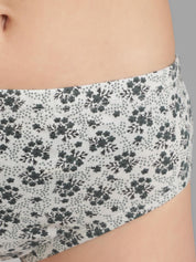 Kotty Women Pack Of 3 Printed Cotton Hipster Briefs