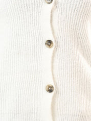 Kotty Women Ribbed V-Neck Long Sleeves Cardigan