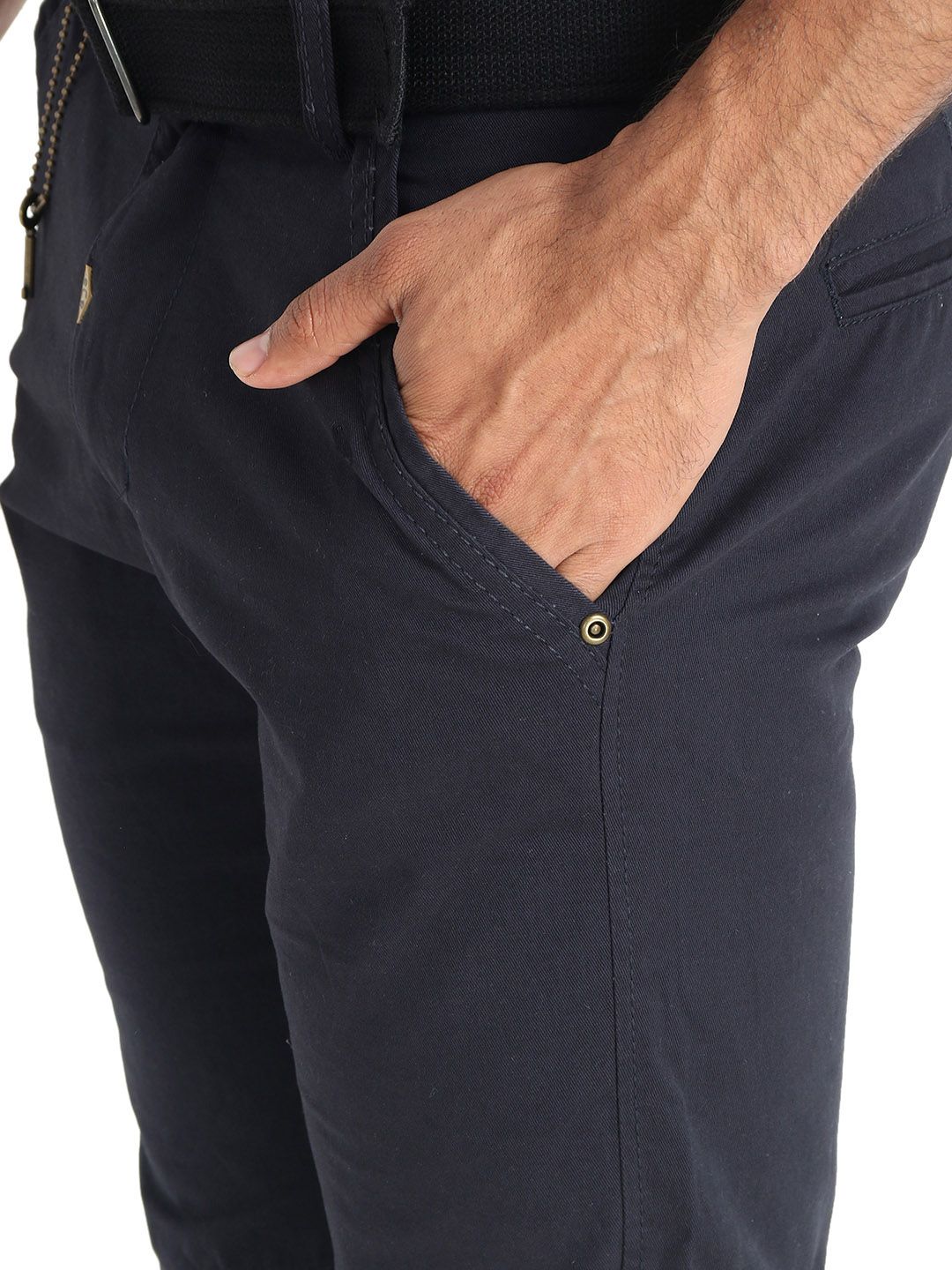 Kotty Men Blue Solid Regular Fit Regular Shorts