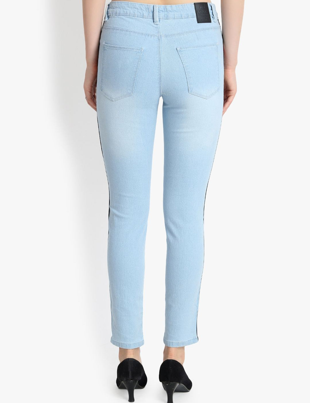 Kotty Women Blue Skinny Fit High-Rise Clean Look Jeans